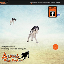 Alpha Doggy PlayCare - parallax scrolling