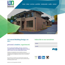 Lateral Building Design - custom designed website